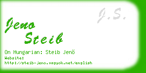 jeno steib business card